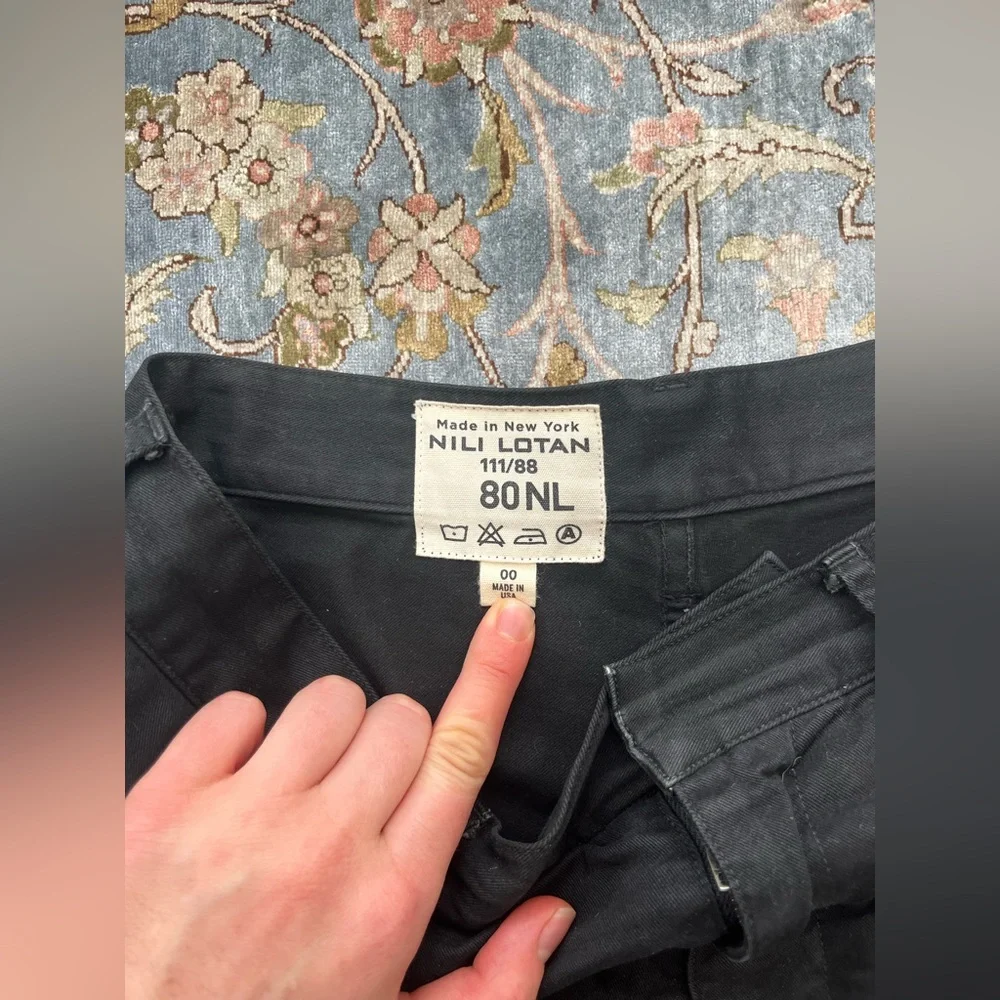 Nili Lotan Shon Trousers in Black - Picture 3 of 3